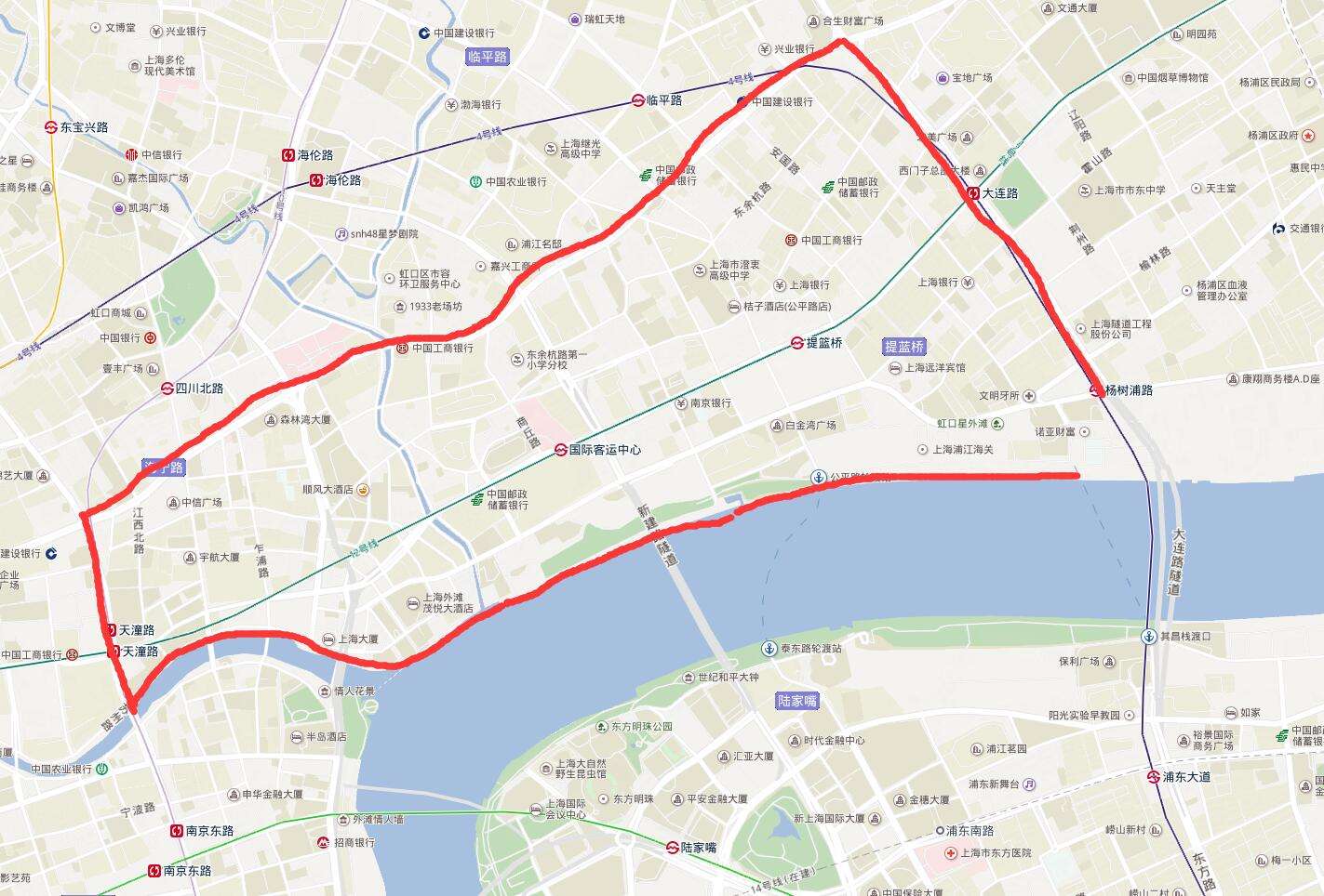 提籃橋街道綜合開(kāi)發(fā)整治項(xiàng)目區(qū)域示意圖